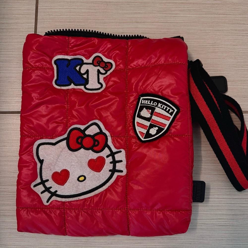 Sanrio Hello Kitty Original 2012 Red Quilt Patches Purse